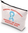 TSOTMO Adrenal Support Medicinsk Alert Bag - Emergency Life Saving Medications Inside Førstehjælp Bag