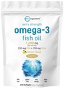 Micro Ingredients Extra Strength Omega 3 Fish Oil Supplements 1,200mg Per Serving, 240 Softgels - 124; Lemon Flavored - 124; Burpless - 124; Essential Fatty Acids - 124; EPA 220mg + DHA 150mg - 124; Deep Sea Fish