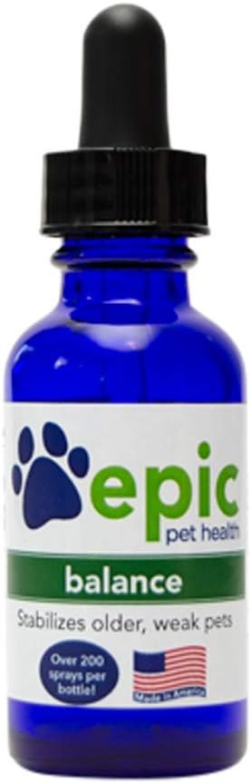 Balance - alt naturligt flydende supplement, der stabiliserer gamle eller svage kæledyr - Anvend direkte på krop, mad og vand til hurtige resultater - Sikker for alle kæledyr (Dropper, 2 Ounce)