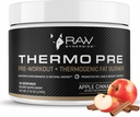 Thermo Pre - Fitness Support for aktive livsstil - Pre- Workout Thermogen & Metabolic Support - Plante-baserede, naturlige ingredienser - Apple Kanel - 24 Serveringer