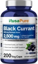 NusaPure Black Currant 10: 1 Extract, 250 mg svarende til 2.500mg, per Veg Caps 200 Vegan, Non- GMO