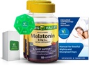 Melatonin 5Mg, 120 Gummies, Sovestøtte (2 Pack) med Bundle Eksklusiv Bedre Ligth & Spring Guide