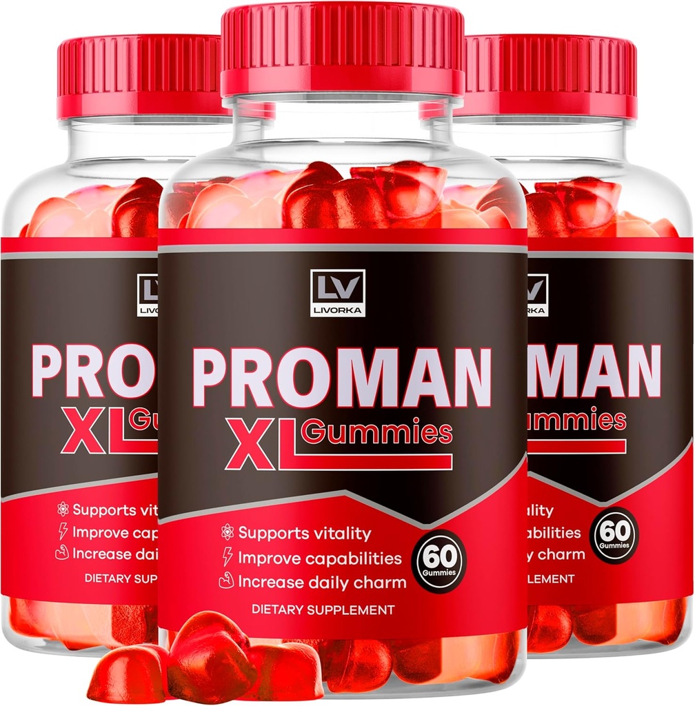 (3 Pack) Proman XL Gummies, Proman XL Gummies for Mænd, PromanXL Gummies Advanced Formel, Proman XL Kapsler, Proman XL Gummies Anmeldelser, Proman XL Gummies Supplement Support, 180 Gummies for 3 Måned