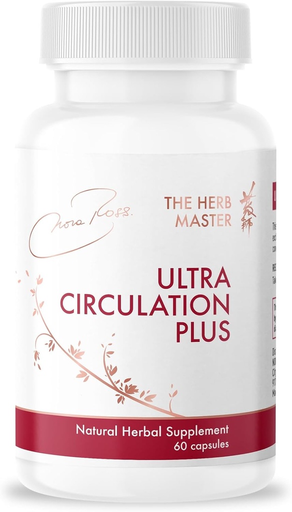 Nora Ross Ultra Circulations Supplements - Sund nitrogenoxid Kosttilskud til mænd og kvinder - Sund hjerte og blodgennemstrømning - Nitrooxid Booster supplement - 60 kapsler