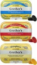 GRETHER 'S Sugarfree Patter Solbær, Elderflower & Rødkrans - Gave til sangere - Naturlig restey til tørre mund Relief - 2.1 oz (Pack of 3)