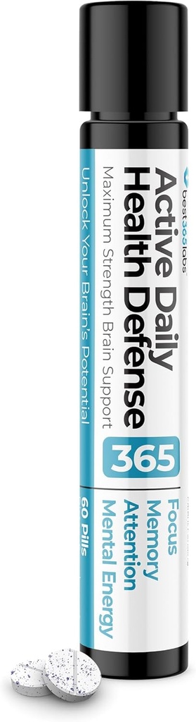 Maksimal styrke Brain Support - methylen blå, koffein, og L- Theanin - Forbedre fokus og hukommelse - Lås din hjerne potentiale - 60 tabletter