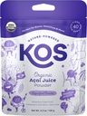 KOS USDA Organic Acai Powder, Usødet Superfood - Natural Antioxidant, Acai Berry til smoothies og skåle - Polyphenol Abundant, Gluten- Free, Non- GMO, Klima Friendly resealable Bag, 40 Servere