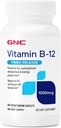 GNC Vitamin B-12 1000mcg, Understøtter energiproduktion, 90 kapsler