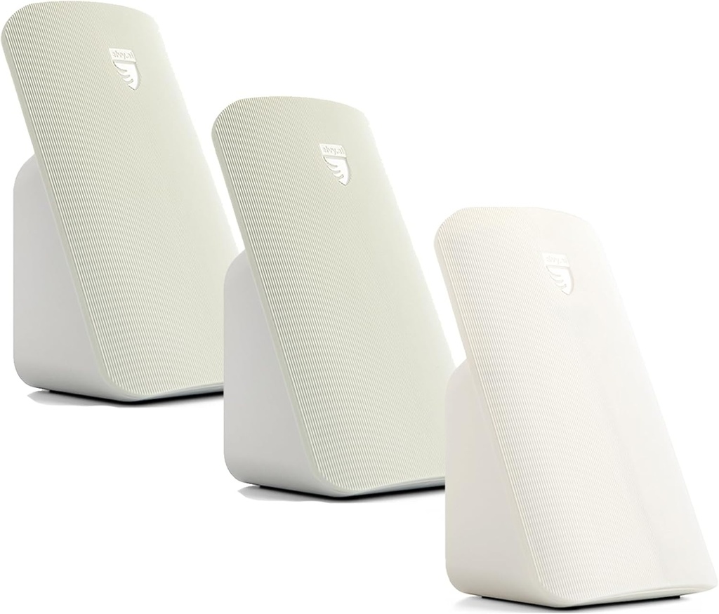 Pakke med 3-2 Mint Green, 1 Snehvide - Elvy Advanced EMF Blocker til mobiltelefon og Qi trådløst oplader: Dvalehjælpeanordning med EMF beskyttelse, Fast oplader med Radiation Blocker til Cell Phones