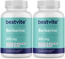 Berberine 500mg (240 vegetariske kapsler) (2- Pack) - No Fillers - No Stearates - No Flow Agents - Vegan - Gluten Free - Ikke GMO