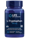 Life Extension L- Tryptophan, 500 mg, fremmer sunde serotoninniveauer og fremmer sund søvn, Mood, Stress Response & Satiety, Gluten- Free, Non- GMO, Vegetar, 90 Kapsler