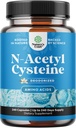NAC Supplement N- Acetyl Cysteine 600mg - Vegan High Absorption Non- Lumelly NAC 600 mg Kapsler Glutathione Precursor til lever Cleanse Detox & Reparation Plus Lung Health og Immunity Support (240ct)