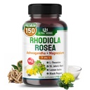 Rhodiola Rosea Supplement Beriget med Ashwagandha, Magnesium, L-Theanine, St. John 's Wort, Lemon Balm - Support Mood, Sleeps kvalitet, og Mental Focus Medical 124; 150 kapsler