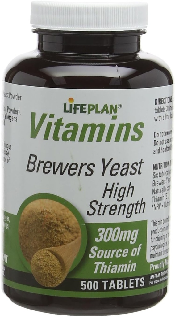 LifePlan Brewers Yeast 500 tabletter