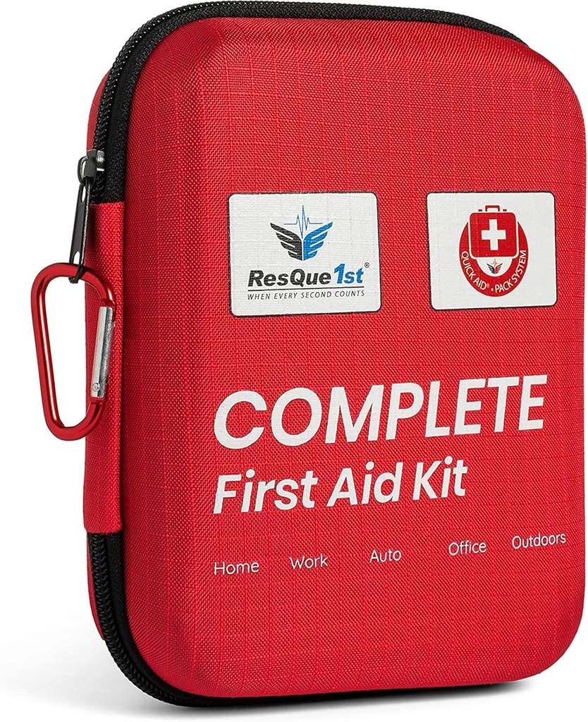 Førstehjælp Kit til hjem og rejser Essentials - Ideel til nødsituation bil Kit og Camping Essentials - Bærbar førstehjælp Kits og udendørs- Nødførstehjælp Kit til bil og vej Trip Essentials