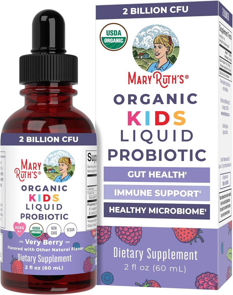 MaryRuth Organics Kids Meget Berry Flydende Probiotisk, 2 FZ