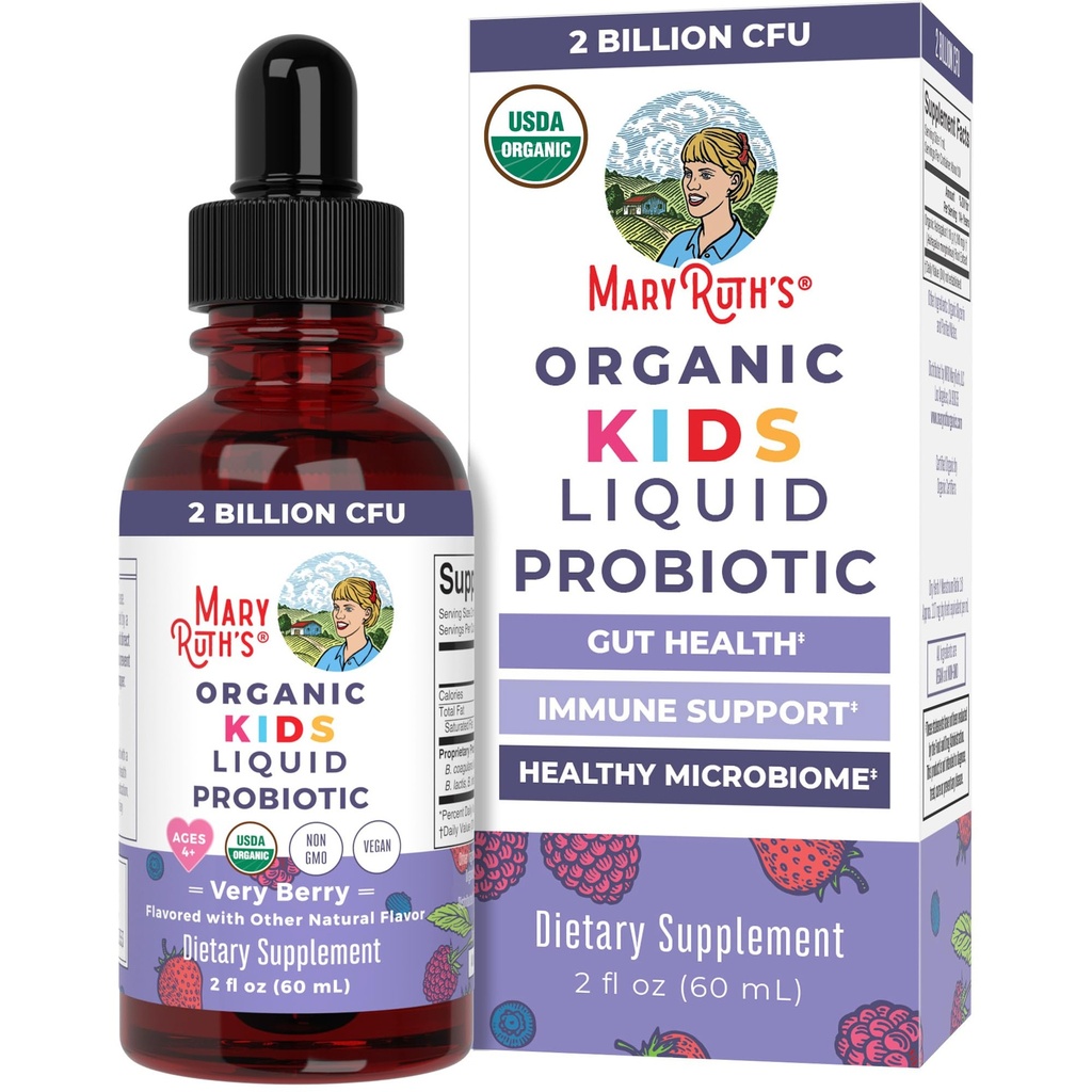 MaryRuth Organics Kids Meget Berry Flydende Probiotisk, 2 FZ