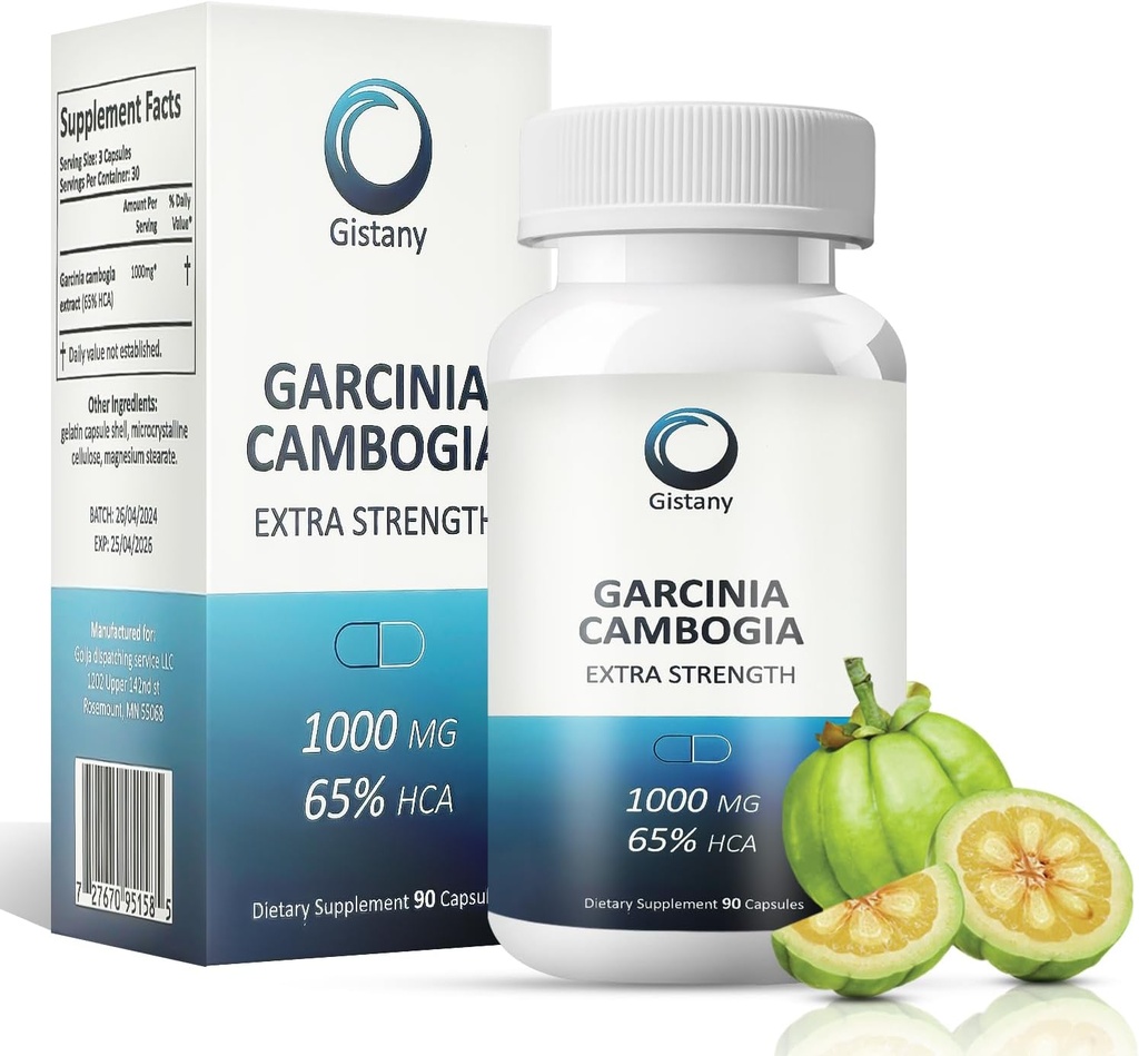 Ekstra styrke 65% HCA Pure Garcinia cambogia naturlige vægttab piller, Appetite Control Pille Kosttilskud til kontrol vægt for både mænd og kvinder