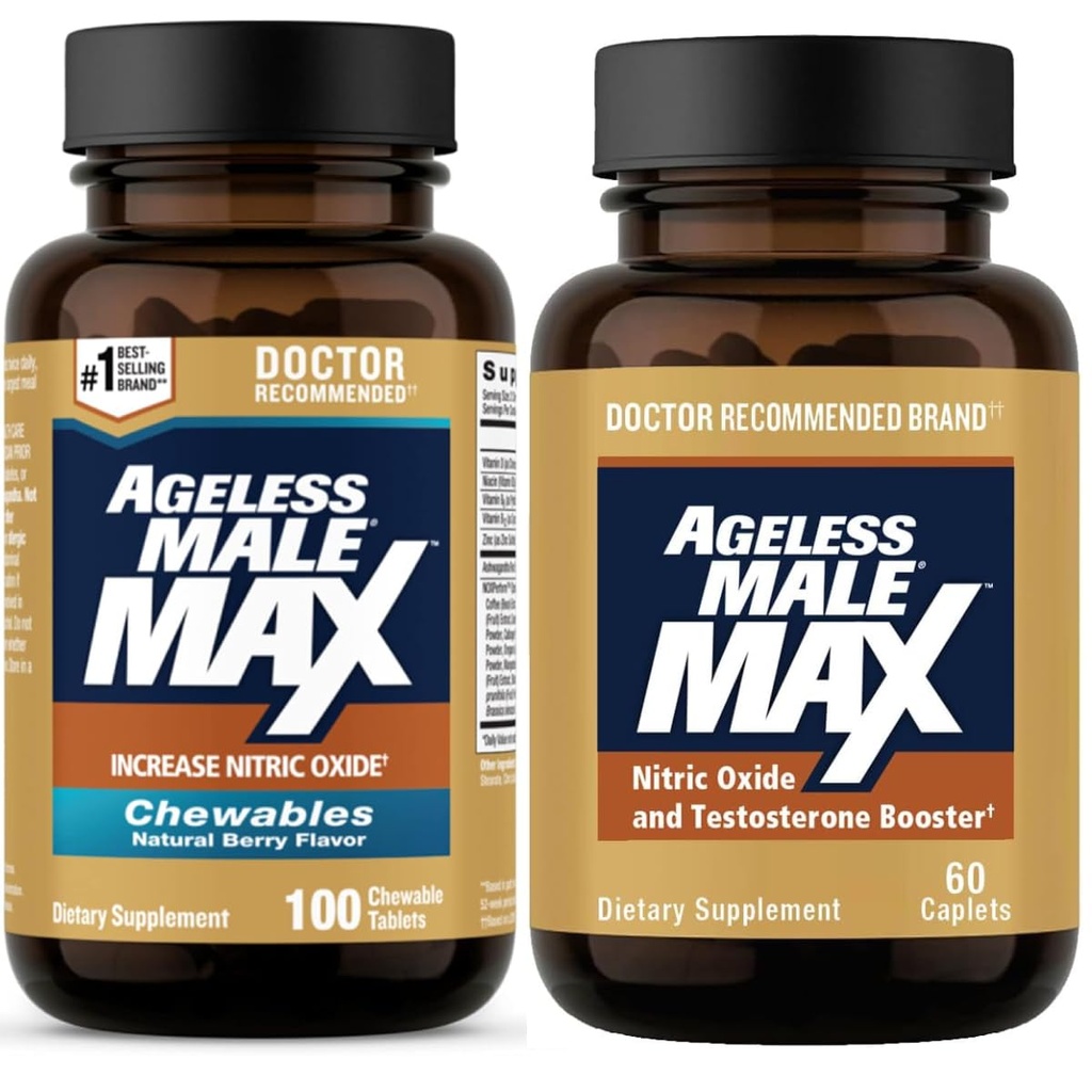 Agreless Mand Max nitrogenoxid Booster og Testosteron Booster for mænd