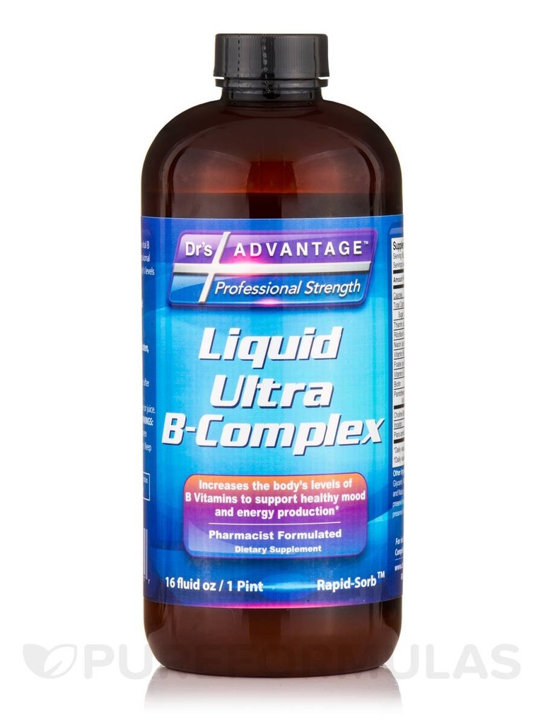 Dr. 's Advantage Liquid Ultra B Complex, 16 Ounce