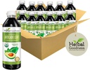 Herbal Goodness Avocado Leaf Extract Liquid Supplement - Probiotisk Protein Gut Health Fiber Supplement Bone Health & Immunsupport -12 (12oz) btls (Pack of 12)