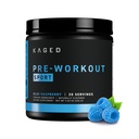 Kaged Sport Pre Workout Powder for Men & Women, Blue Razz, Sport Certified, 188mg Caffeine, Nitric Oxide Supplement, Beta Alanine for Energy, Weightlifting, Cardio Endurance & Strength, 20 Servings