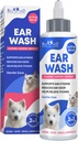 Cat & Dog Ear Cleaner Drops & Wash Solution - Gær Otic Infektion Behandling & Itchy Ear Relief for Pet - Wax Remover & Flush Remedy for any Kæledyr