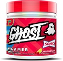 GHOST Gamer: Energi og fokus støtte Formel - 40 Servere, Sonic Cherry Limeade - Nootropics & Natural Koffein for Opmærksomhed, Nøjagtighed & reaktion tid - Vegan, Gluten- Free