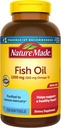 Nature Made Fish Oil Omega 3 Kosttilskud, 1200 mg Softgels, Omega 3 Fish Oil for Sund Heart Support, 230 Softgels, 115 Day Supply