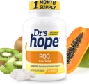 Dr 's Hope Pyrroloquinoline Quinone Supplement 20 mg - fremmer hjerne, hjerte & mental ydeevne - Til muskelfunktion, energiproduktion & lang levetid - Gluten Free - 30 Veganske kapsler - 1 måned Supply
