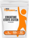 BulkSupplements.com Create Ethyl Ester HCl Powder - Create Supplement, Create Ethyl Ester Powder - Unflavored & Gluten Free, 3g per Serving, 500g (1.1 lbs) (Pack of 1)