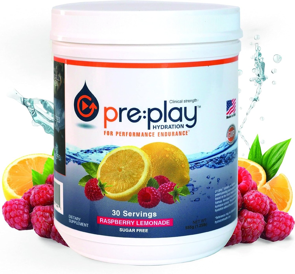 Hydrering og energi drikke pulver, Hindbær Lemonade - 30 Servering Tub