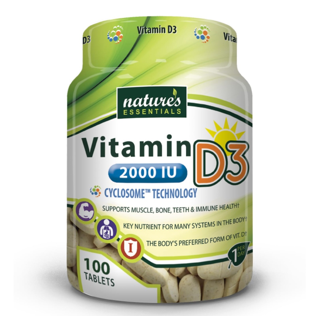 NATURES VÆSENTLIGE D3- vitamin 2000 IE
