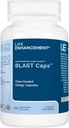 Life Enhancement Blast Caps, 60 kapsler - Energi og fokus supplement - Nootropics Brain Support Supplement med B12, Niacin, Koffein, Taurin, Phenylalanin, C-vitamin, og mere
