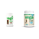 Vega Protein and Greens Protein Powder, Chocolate & Original Protein Powder, Creamy Vanilla Plant Protein Drikke Mix for Water, Milk and Smoothies, 32.5 oz