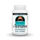 Source Naturals L- Tryptophan, for Mood, afslapning og søvn *, 500mg - 120 kapsler