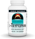 Source Naturals L- Tryptophan, for Mood, afslapning og søvn *, 500mg - 120 kapsler