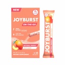 JOYBURST Energy Drink Mix, Natural Coffein (200mg) for Sustained, Jitter Free Energy, On- The- Go Natural Energy Drink Powder, Sugar Free - 16 x 4g Energy Sticks (Peach Mango)