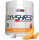 EHP Labs Oxyshred Pre Workout Powder & Shredding Supplement - Preworkout Powder med L Glutamin & Acetyl L Carnitin, Energy Boost Drink - Wild Melon, 60 Servering