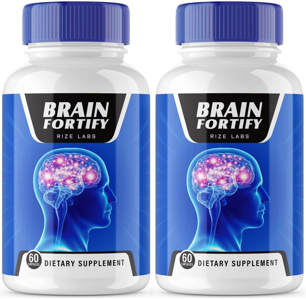 (2 Pack) BrainFortify Supplement, BrainFortify Organic Memory Supporting Formel, BrainFortify at reducere de negative virkninger af Brain Fog, Brain Fortify bruges til Boost Memory, Anmeldelser (120 Kapsler)
