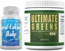 Daglig sundhed - Coral Calcium Daily & Ultimate Daily Green med MSM Powder (1 Måned Supply)