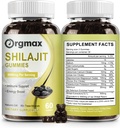Shilajit Pure Himalayan Organic Shilajit Gummies, 5000MG Shilajit supplement til mænd og kvinder med 85 + trace mineraler & Fulvic syre, støtte til fokus, energi & immunforsvar, ikke-GMO 'er