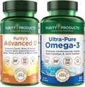Renhed produkter KIT - Dr. Cannell 's Advanced D + Omega-3 Ultra- Pure Fish Oil fra Advanced D er pakket med D-vitamin, vitamin K2, zink, Magnesium Citrate, Bor og Taurine