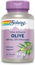 SOLARAY Olive 250mg - Olive Leaf Extract Kapsler med 22% Oleuropein, Plus Lemon Balm - Polyphenoler tillæg for wellness support - Vegan, 60- dag garanti, Lab Verified - 120 Servere, 120 VegCaps
