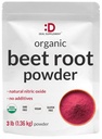 Organic Beet Root Powder, 3lbs - Raw Superfood Vegetabilsk - Natural Nitric Oxide Supplement - Understøtter Pre Workout Energy, Heart, & immunforsvar - non-GMO, Vegan