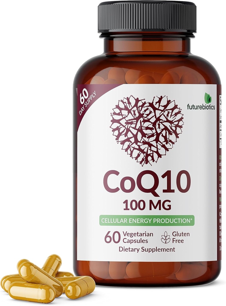 Fremurebiotika CoQ10 100 MG Cellular Energy Production, 60 Vegetariske kapsler