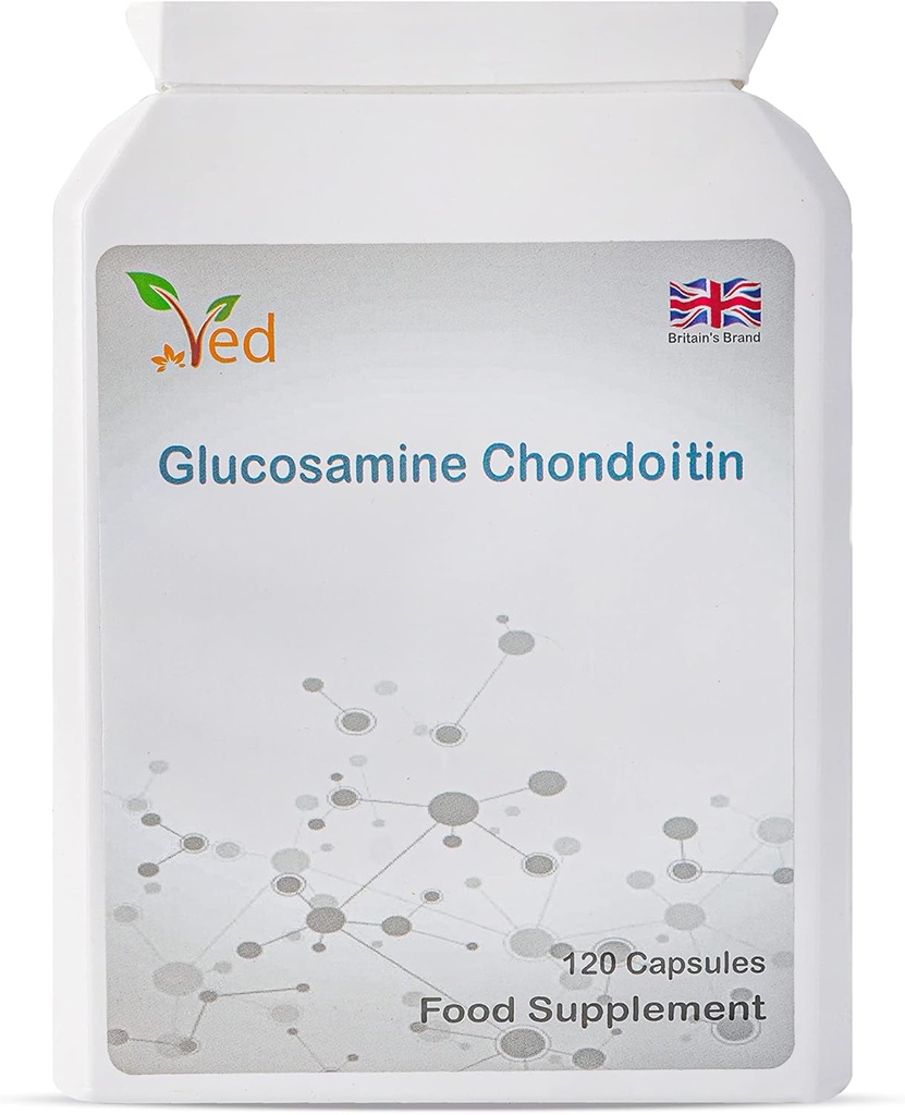 Ved Glucosamin Chondroitin Turmerisk C-vitamin 124; fælles tilskud Supplement 124; Non- GMO, Gluten Free