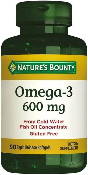 Nature 's Bounty Fish Oil 2400 mg Double Strength Odorless 90 Softgels (Pack of 3)