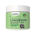 Animal Essentials LONGEVITY Reishi Mushroom Supplement for hunde & katte - Sund kardiovaskulær & leverfunktion, understøtter langsigtet sundhed, Mushroom Powder Extract, Antioxidant - 1.8 Oz (Pack of 1)
