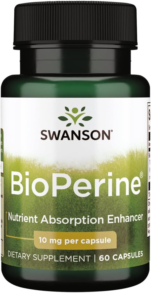 Swanson Bioperine Nutrient Absorption Enhancer 10 Milligram 60 Kapsler